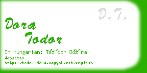 dora todor business card